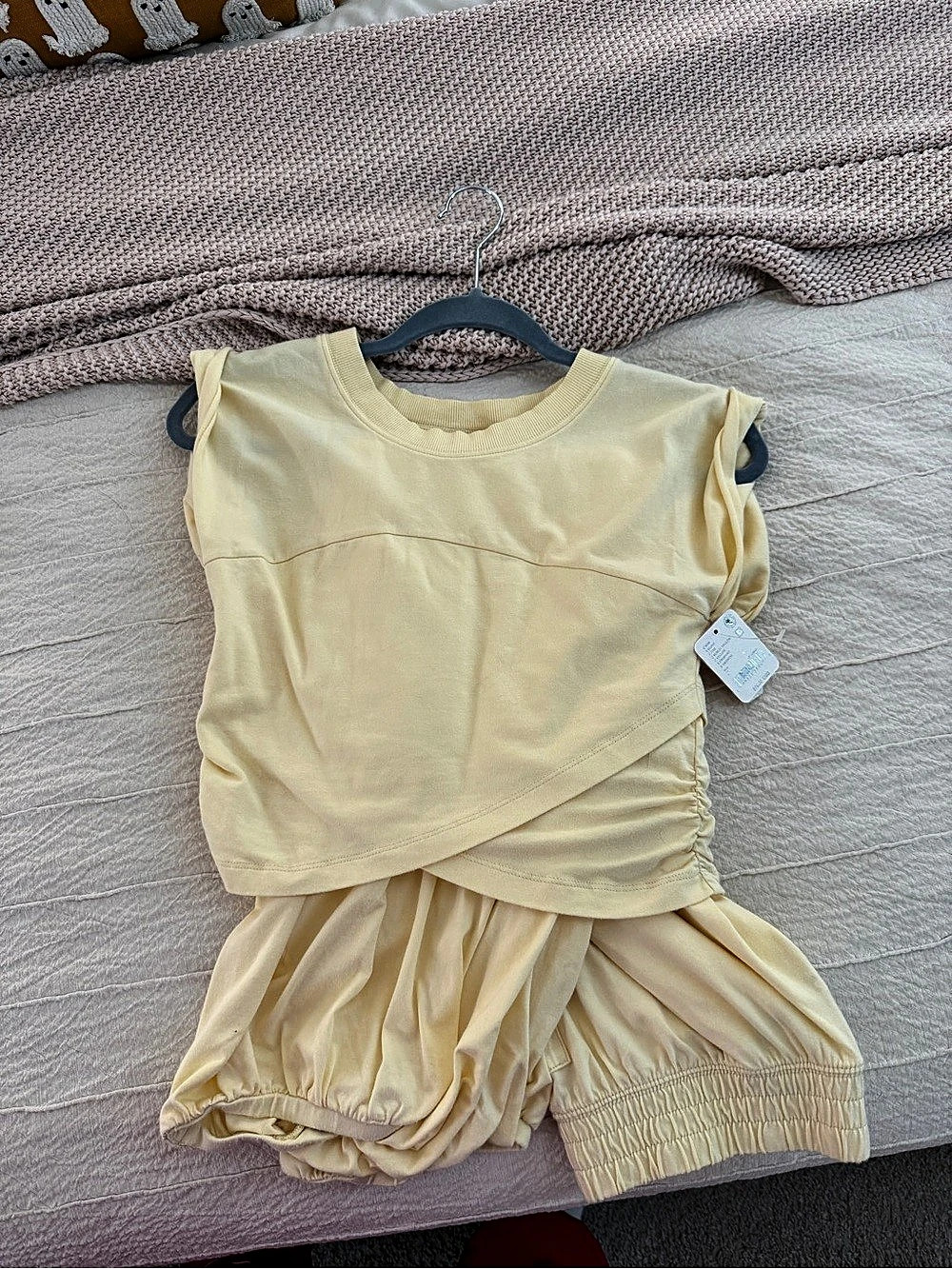 FP movement Hot Shot Crossover 2-piece set Sunlit Yellow NWT